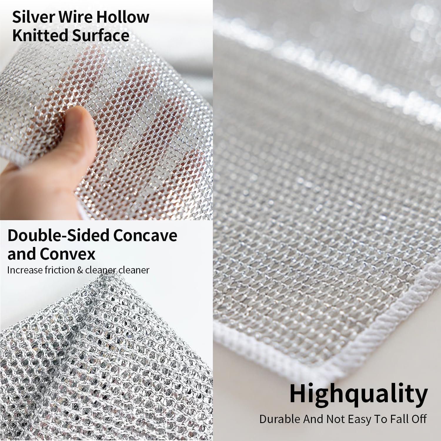 One-sided Multipurpose Microfiber Cloths Scrubber (1 Pc  20x20 Cm) One-sided Multipurpose Microfiber Cloths Scrubber (1 Pc  20x20 Cm)